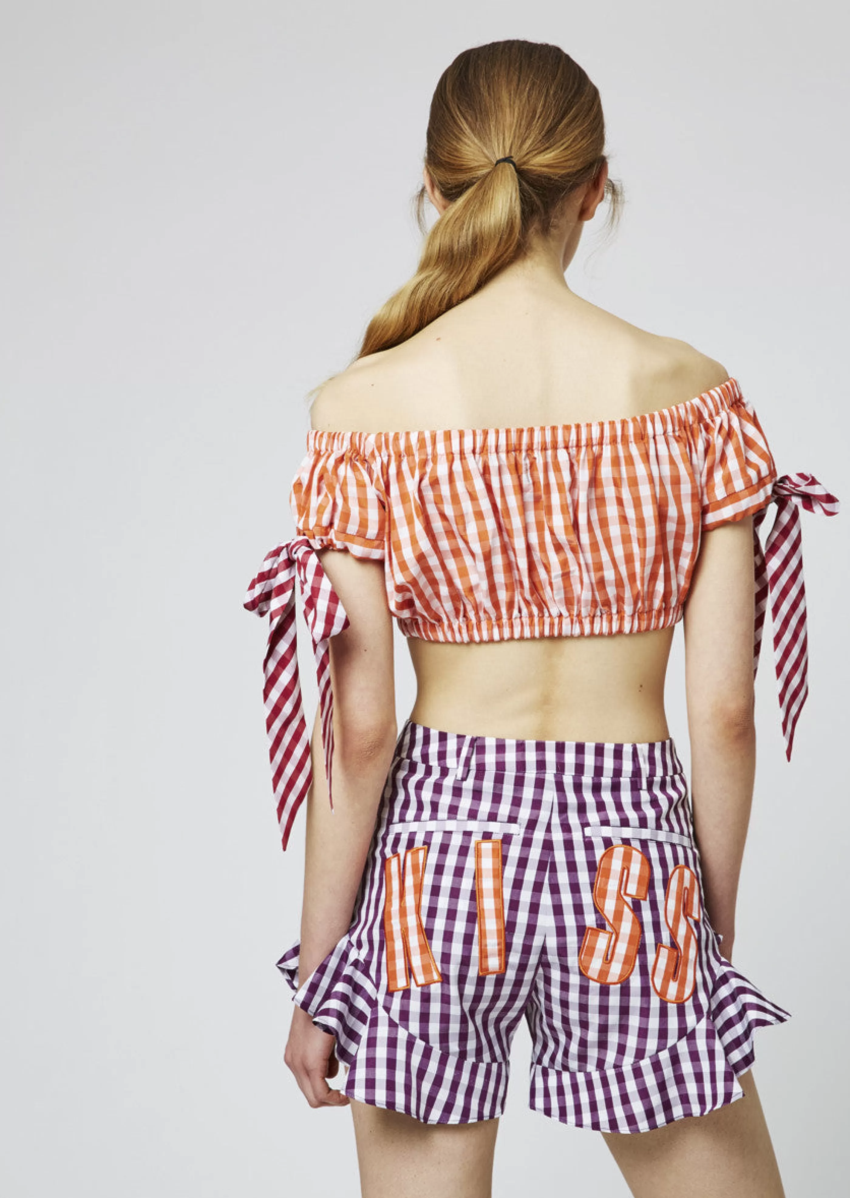 Sale Gingham Cotton Frill Shorts | Skirts & Trousers