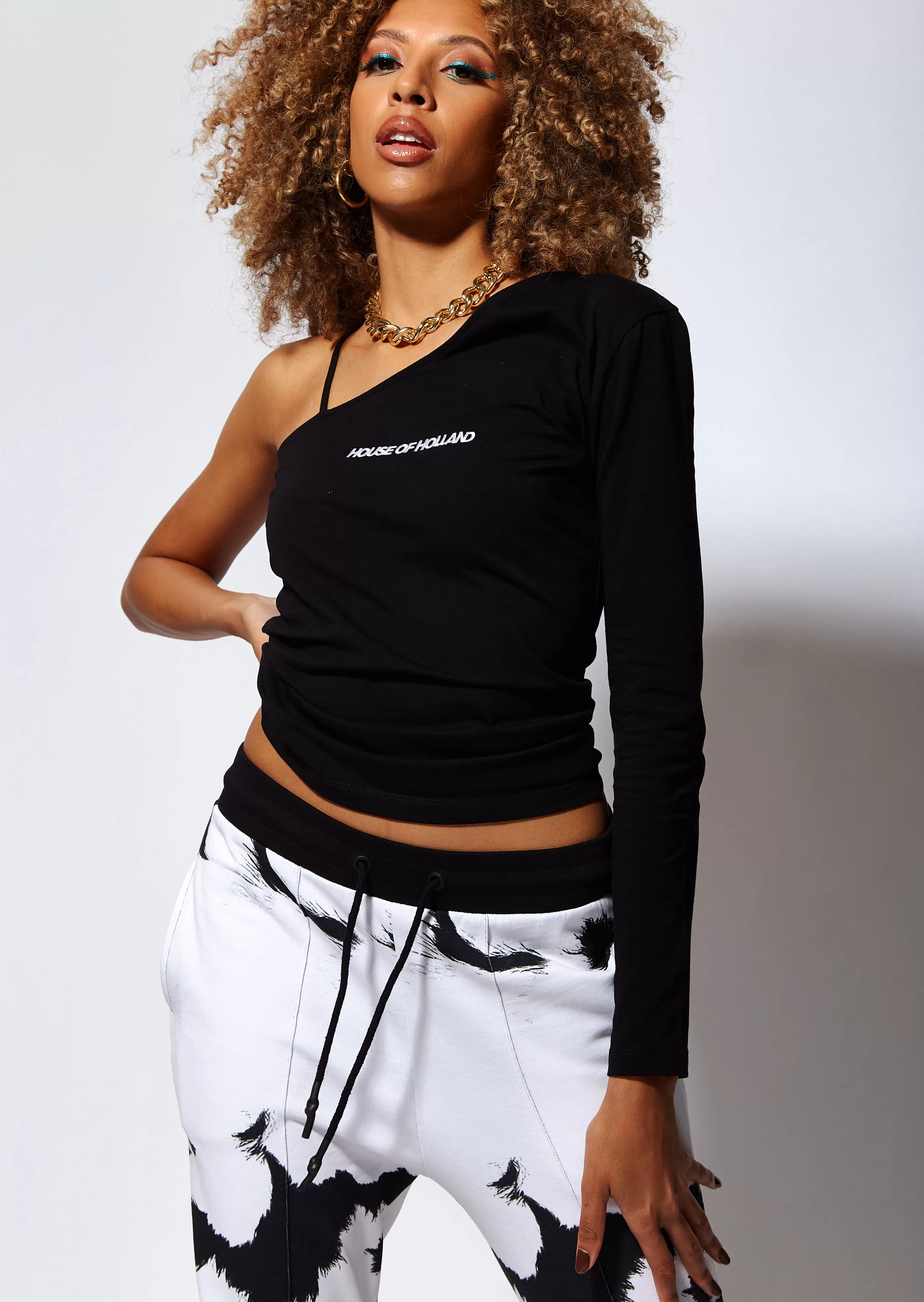 Shop Asymmetric One Sleeve Fitted Top Tops & T-shirts | Tops & T-shirts