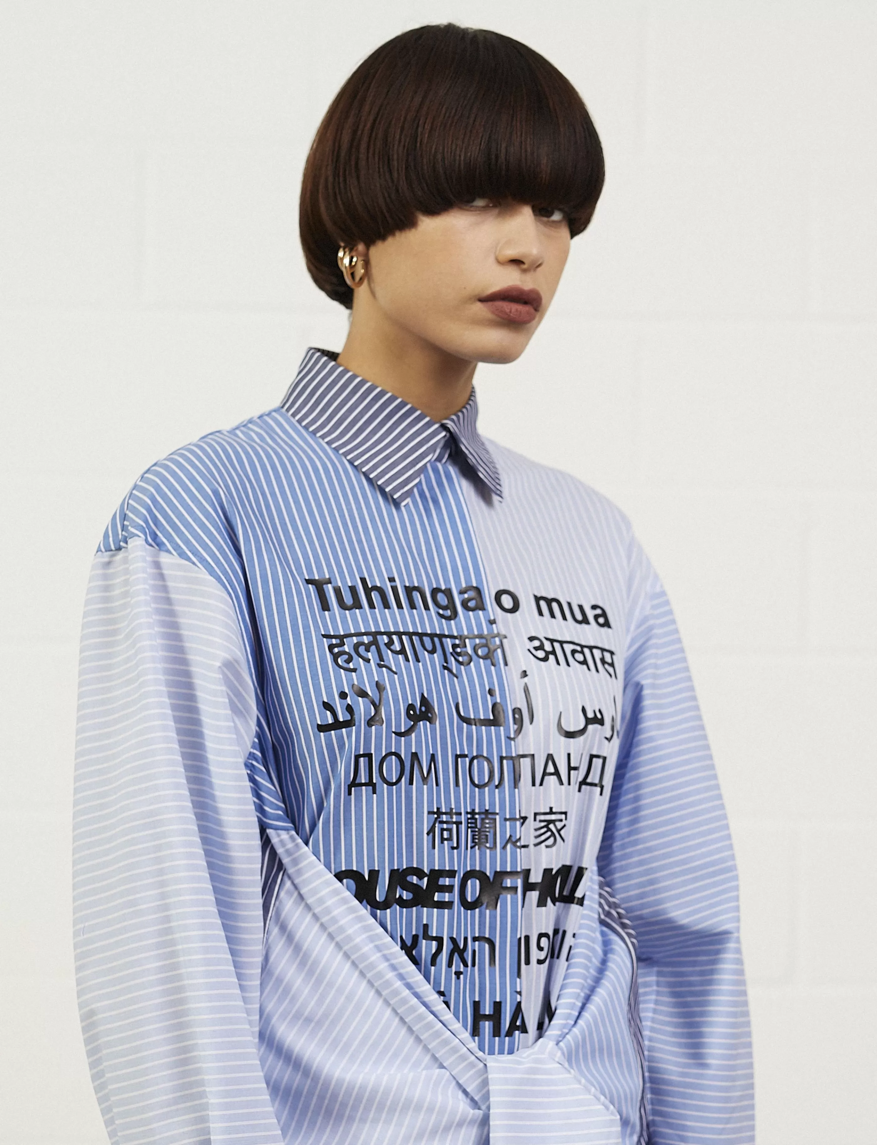Shop Multi-Lingual Stripe Shirt Tops & T-shirts | Tops & T-shirts