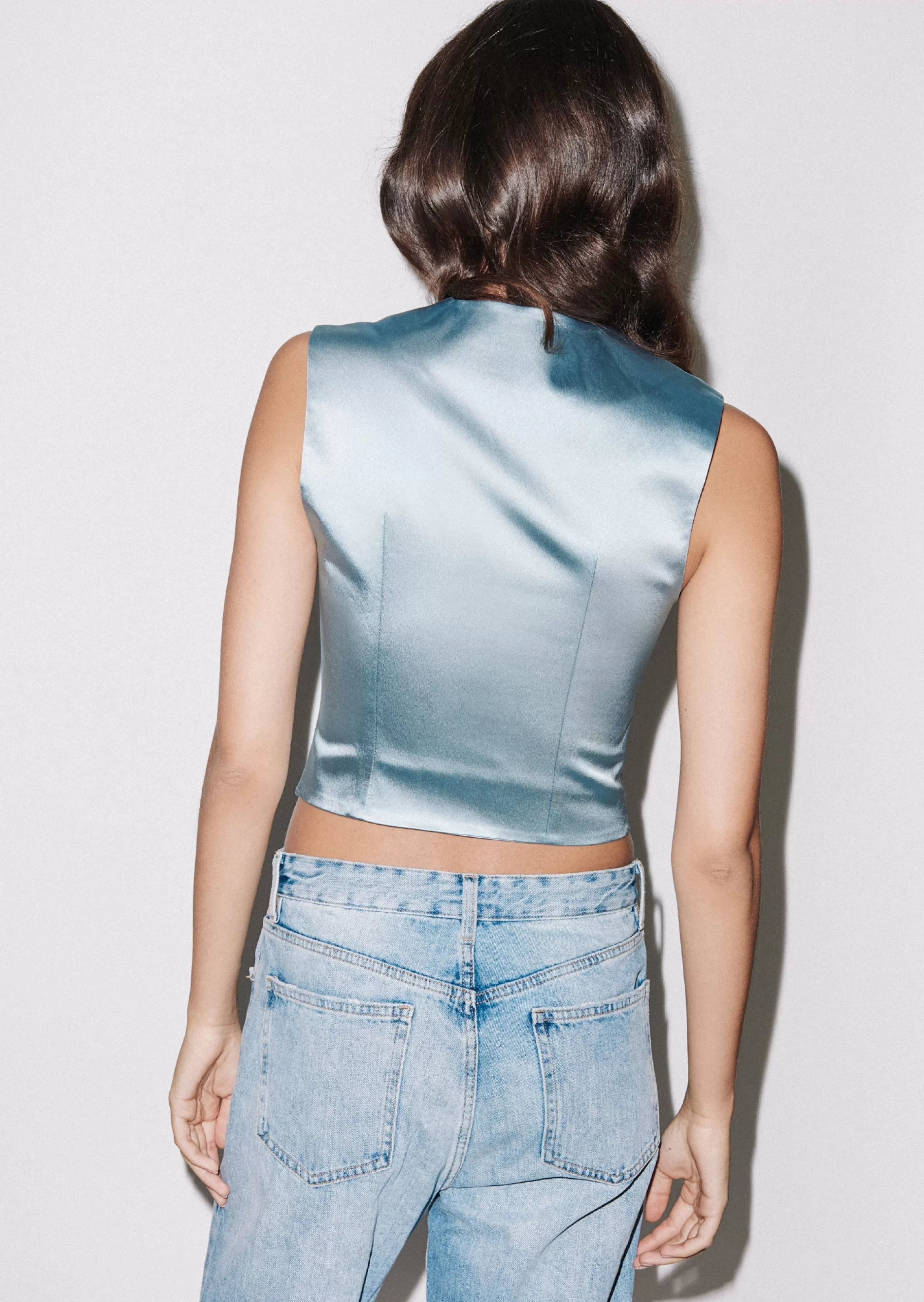 Discount Satin Tailored Waistcoat Suits | Tops & T-shirts