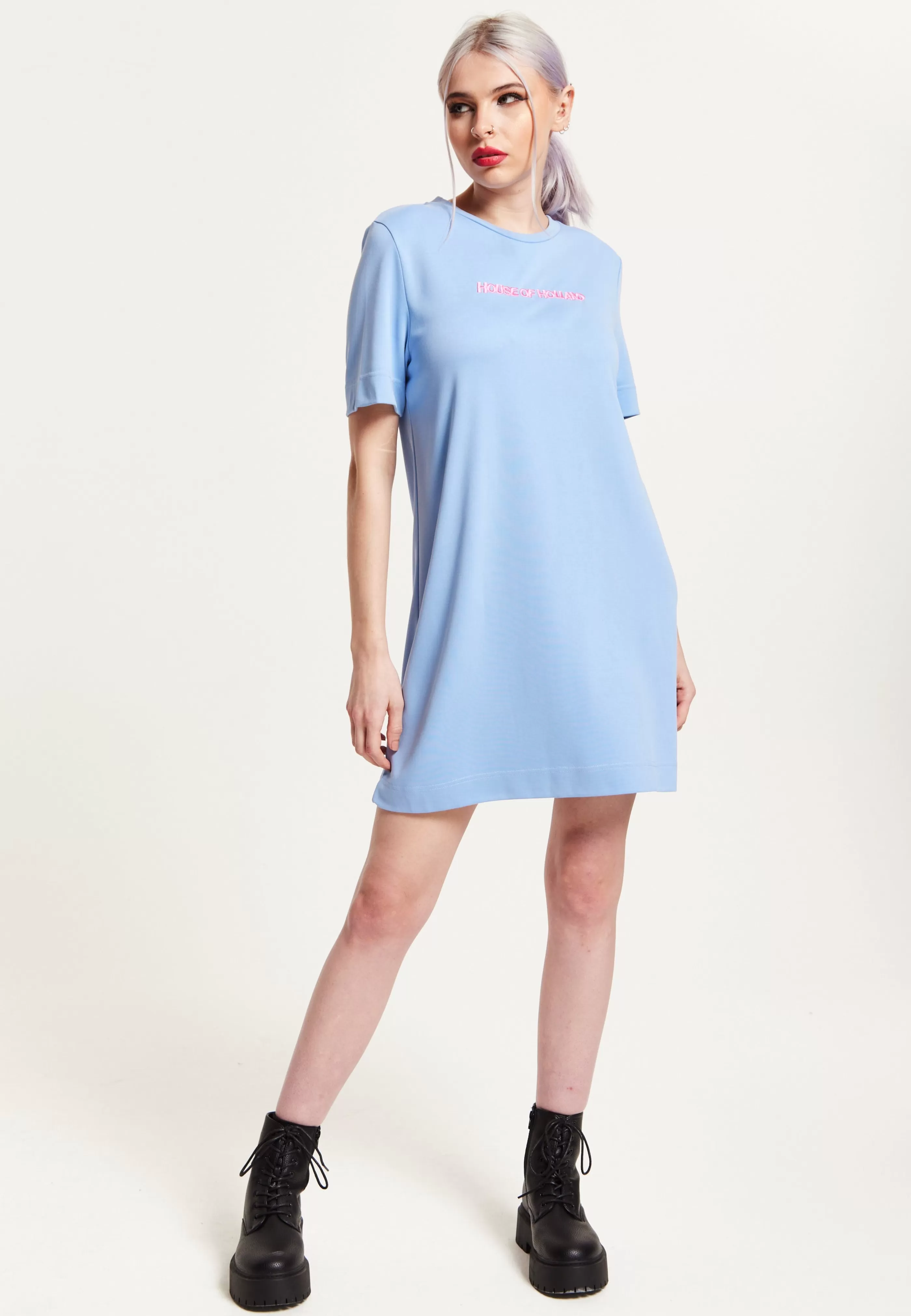Discount Tencel T-Shirt Dress With Logo Embroidery Tops & T-shirts | Tops & T-shirts