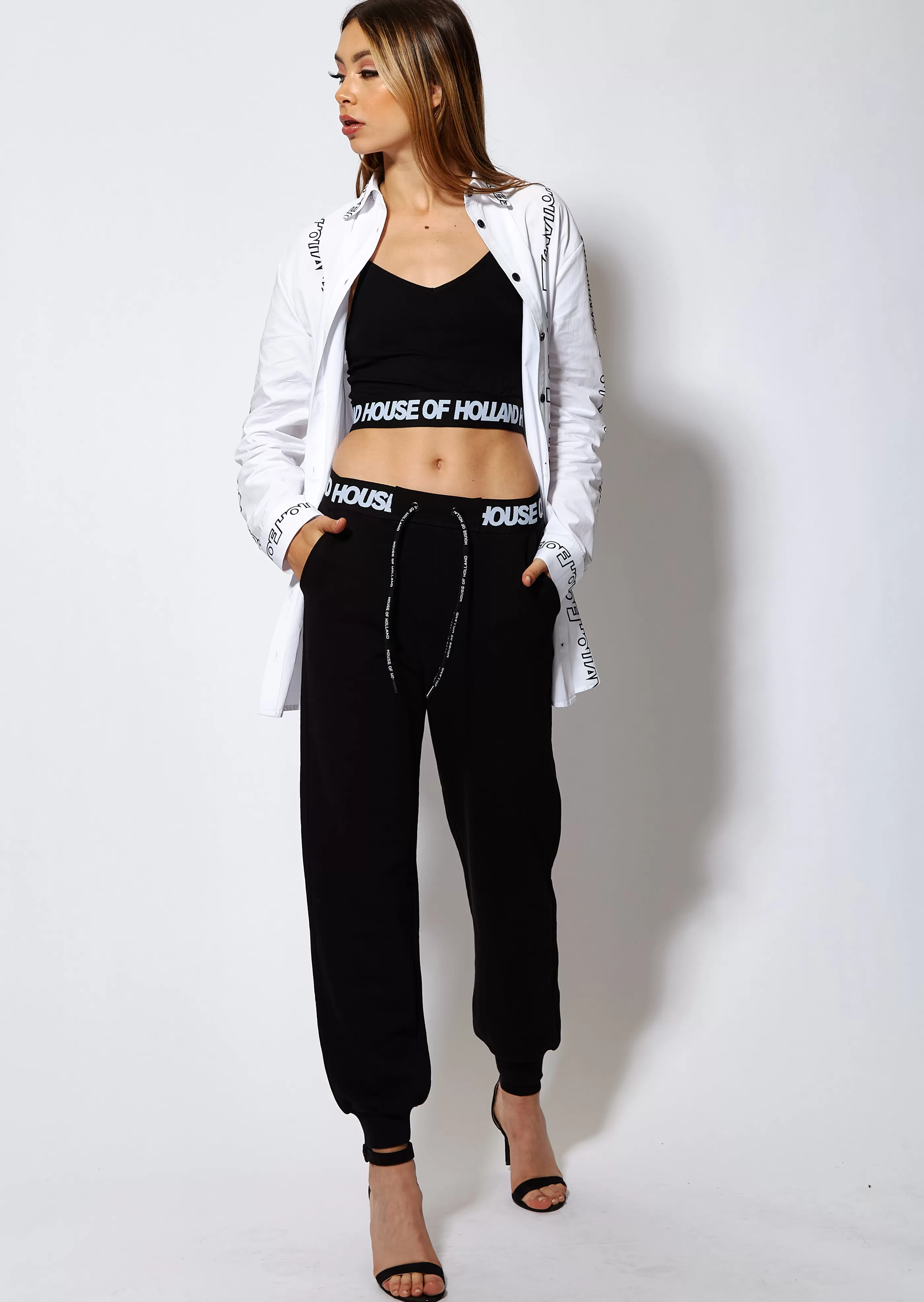 New Branded Logo Waistband Joggers Skirts & Trousers
