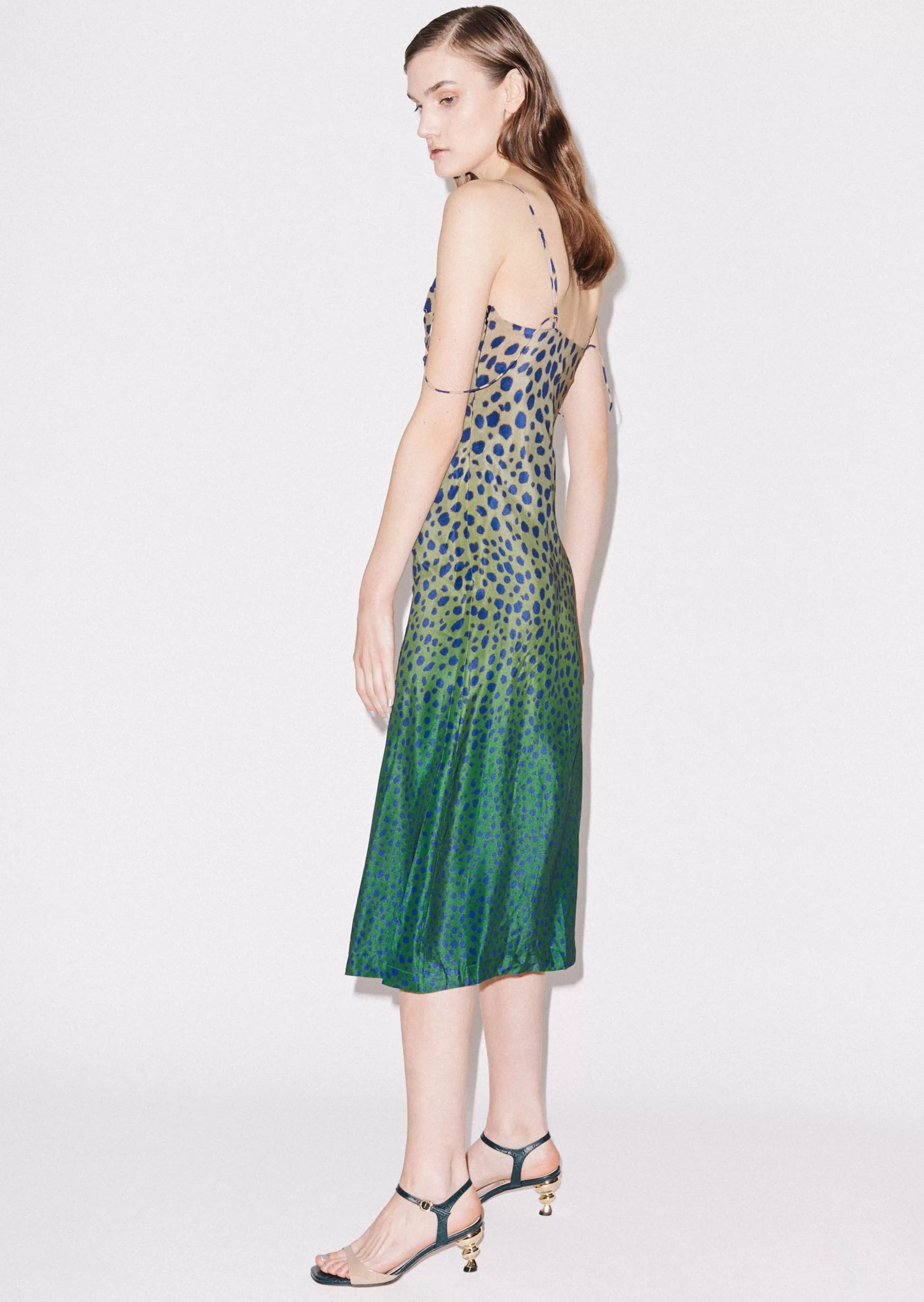 Discount Cheetah Print Silk Strap Dress Dresses | Dresses