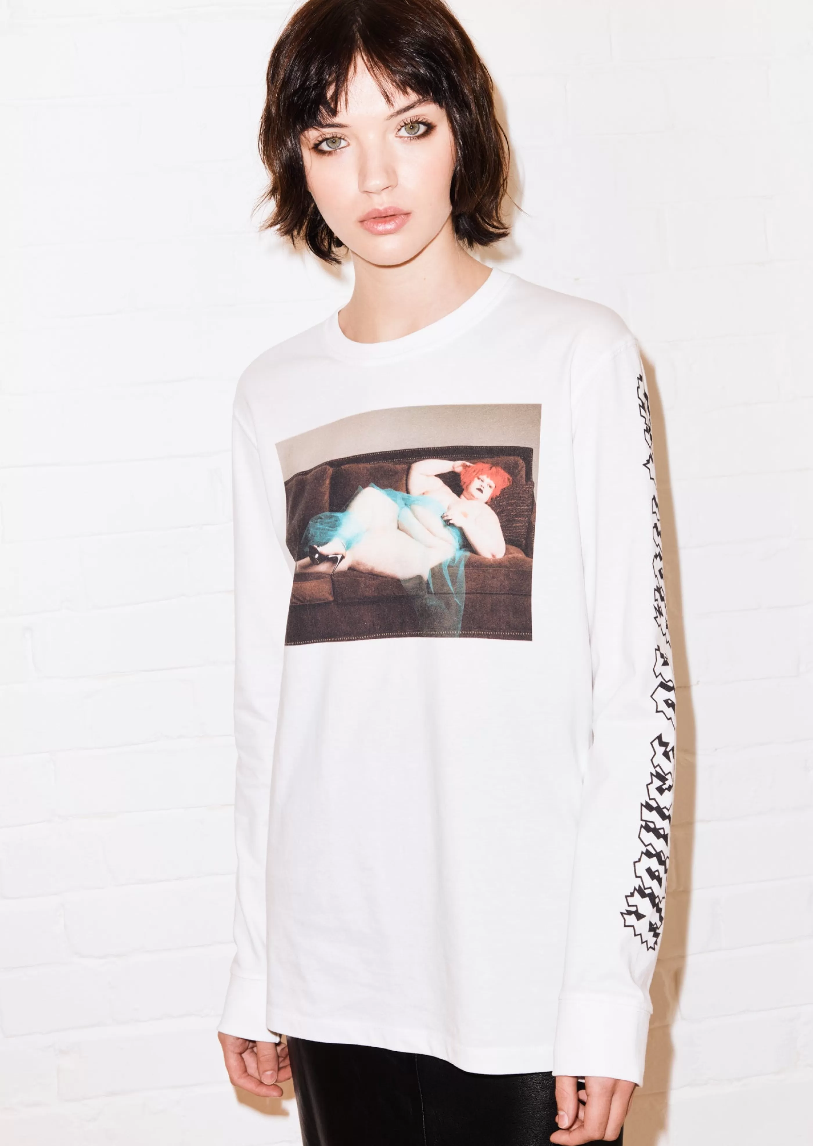Cheap @daniellelevitt 'Nude' Long Sleeve Tee Tops & T-shirts | Tops & T-shirts