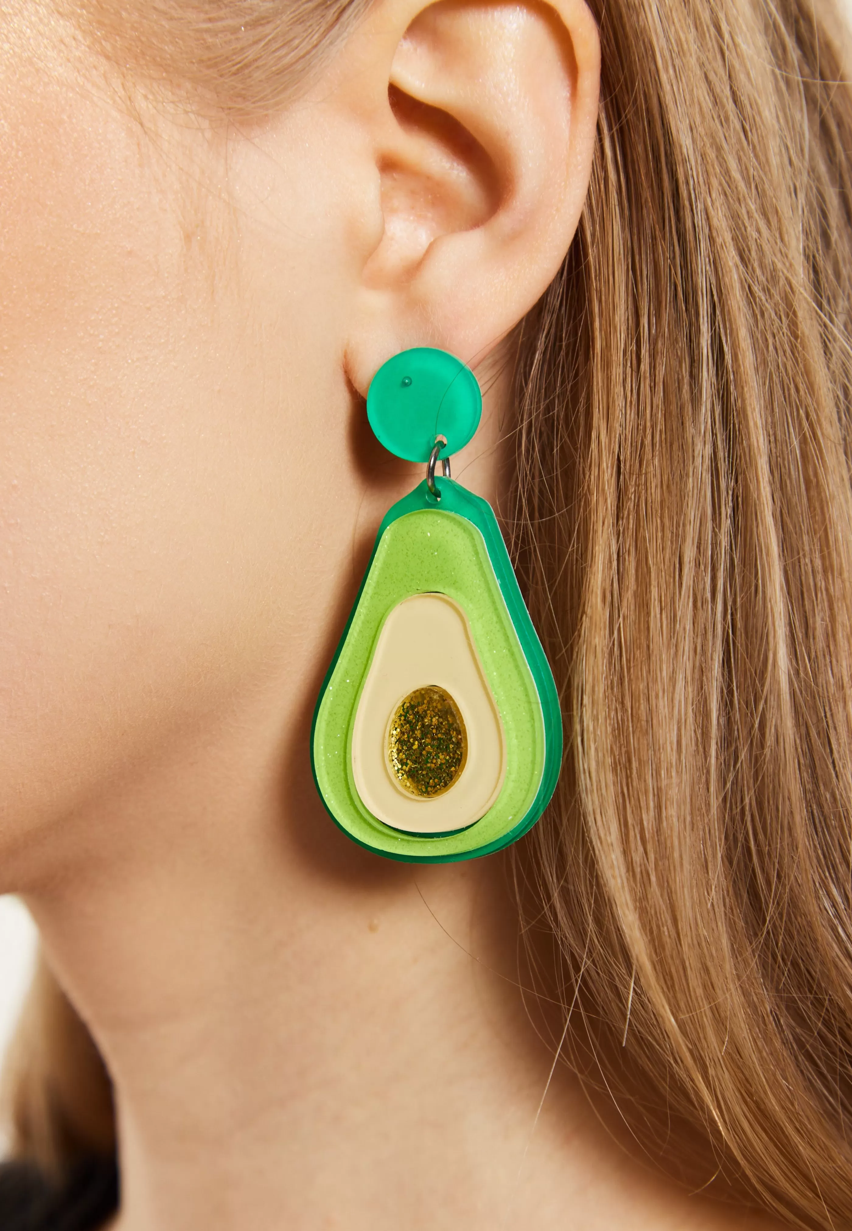 Store Drop Style Avocado Earrings Jewellery