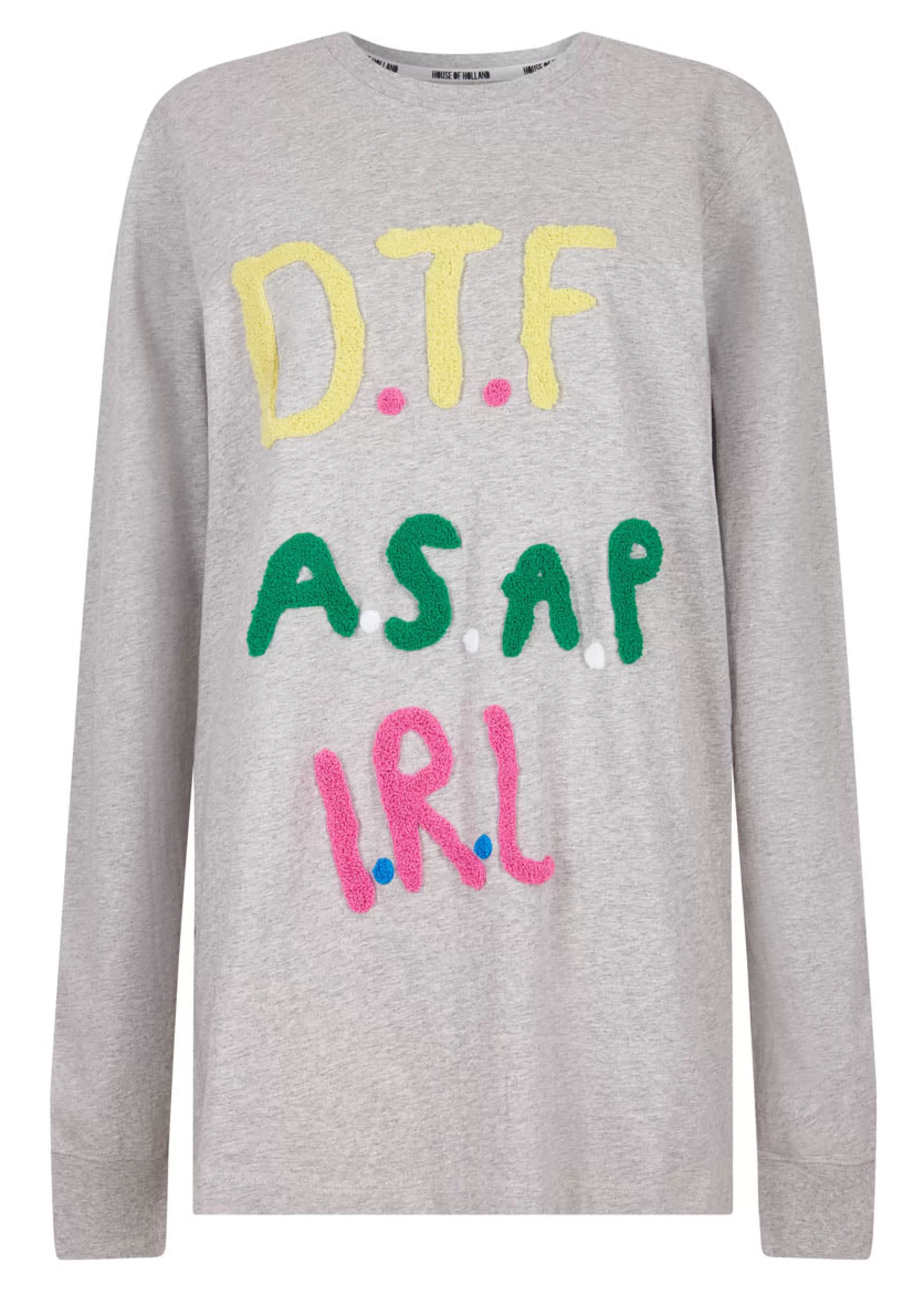 Flash Sale @eddieeddiebybillytommy 'DTF' Long Sleeve Tee Tops & T-shirts | Tops & T-shirts