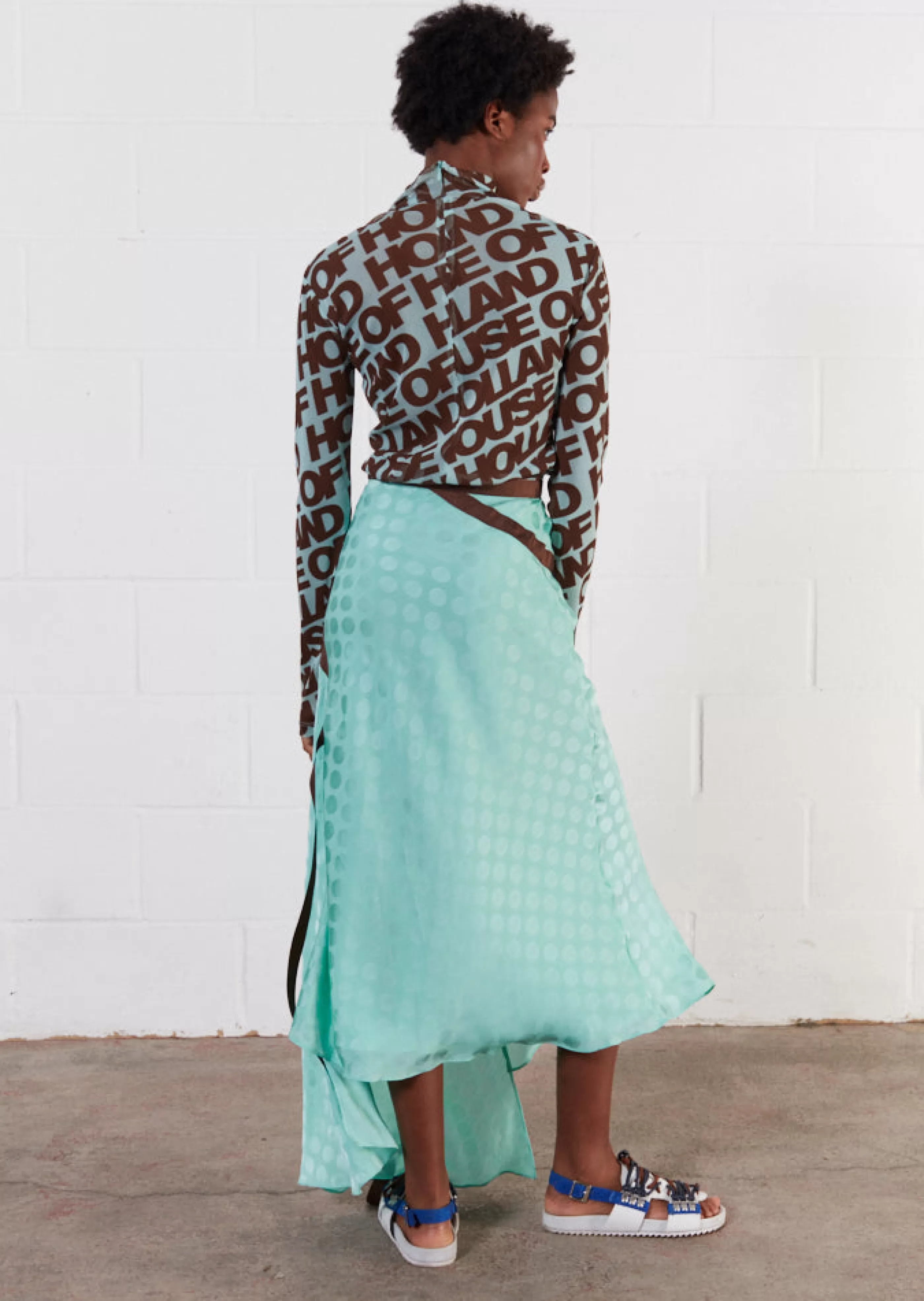 Cheap Jacquard Midi Skirt Skirts & Trousers