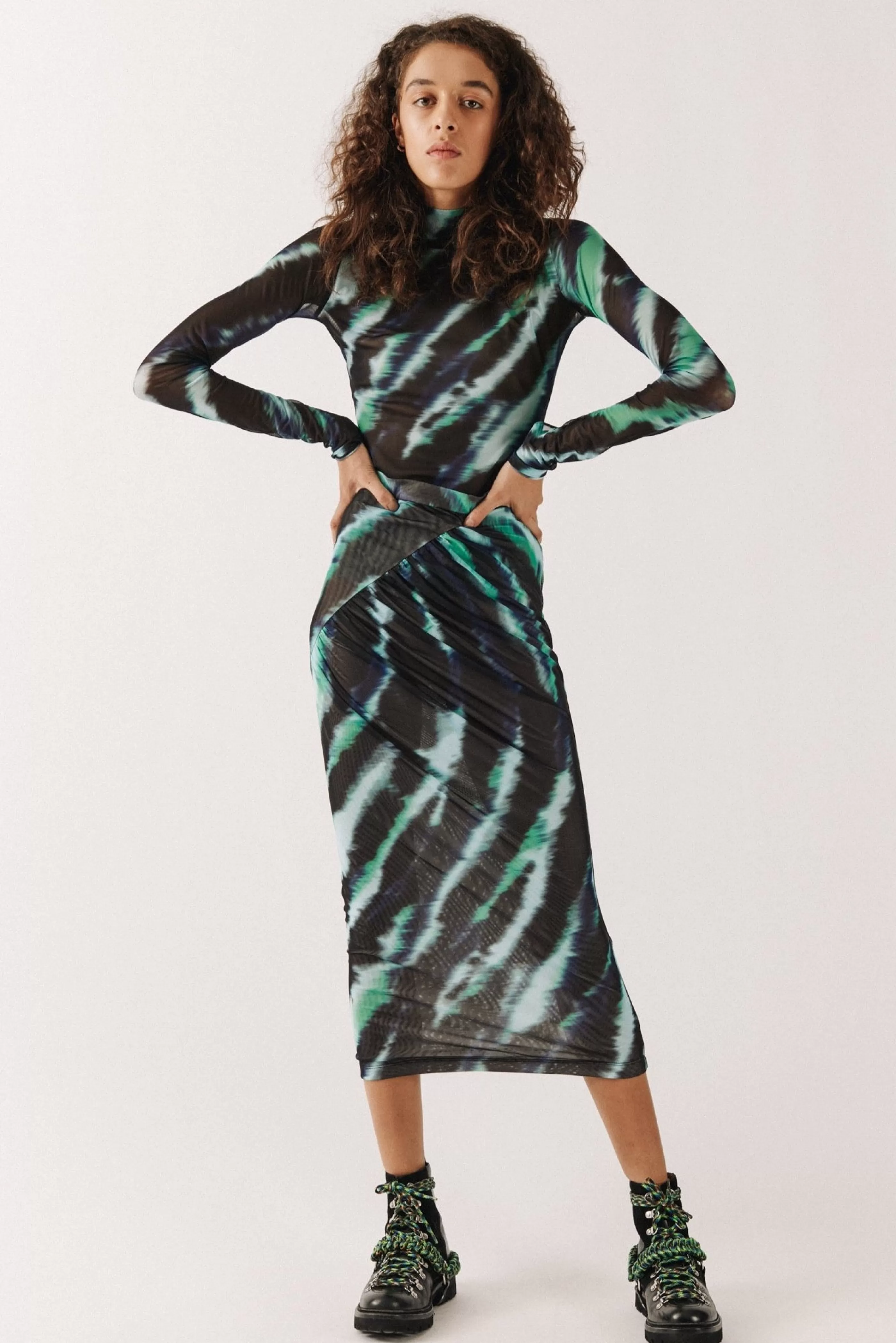 Flash Sale Tie Dye Midi Skirt Skirts & Trousers