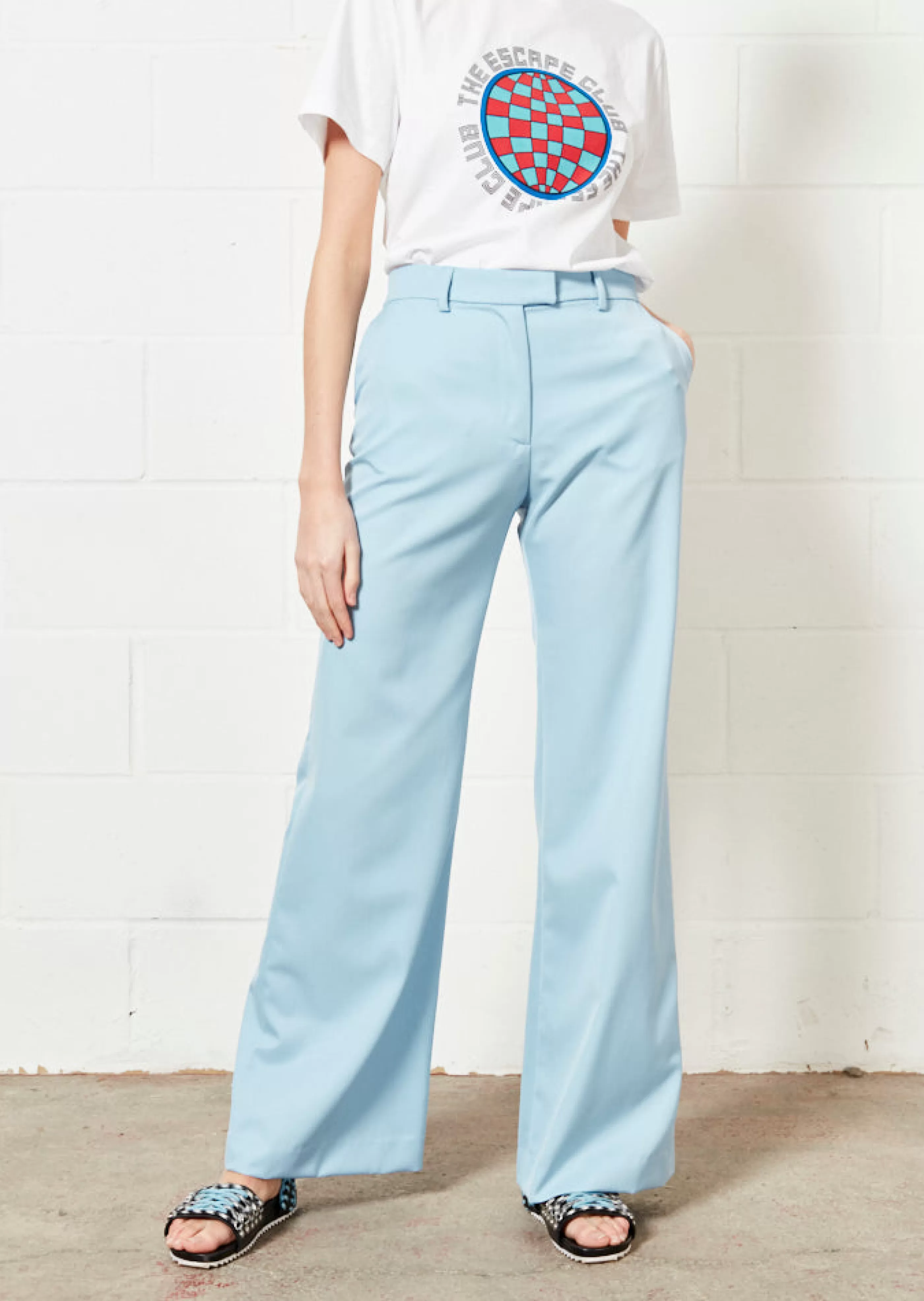 Store Pale Wide Leg Trouser Suits | Skirts & Trousers