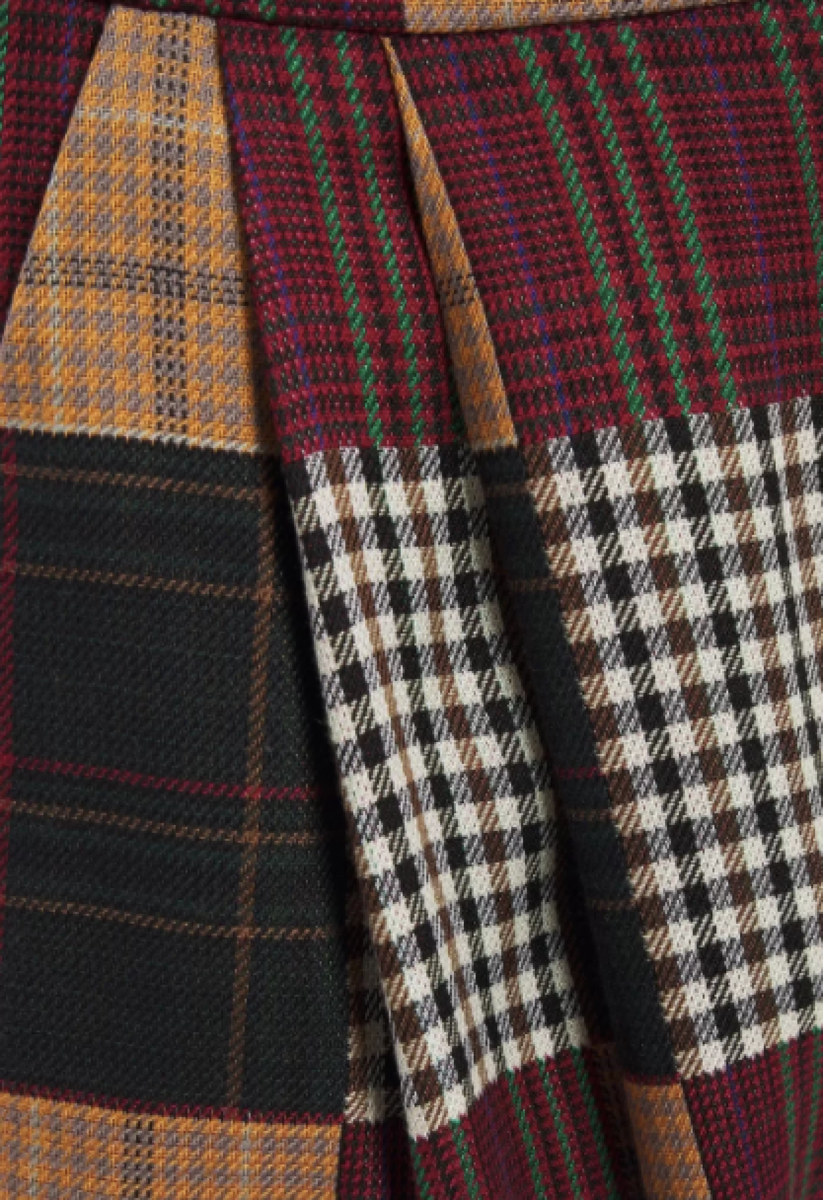 Online Patchwork Wide Trousers Skirts & Trousers