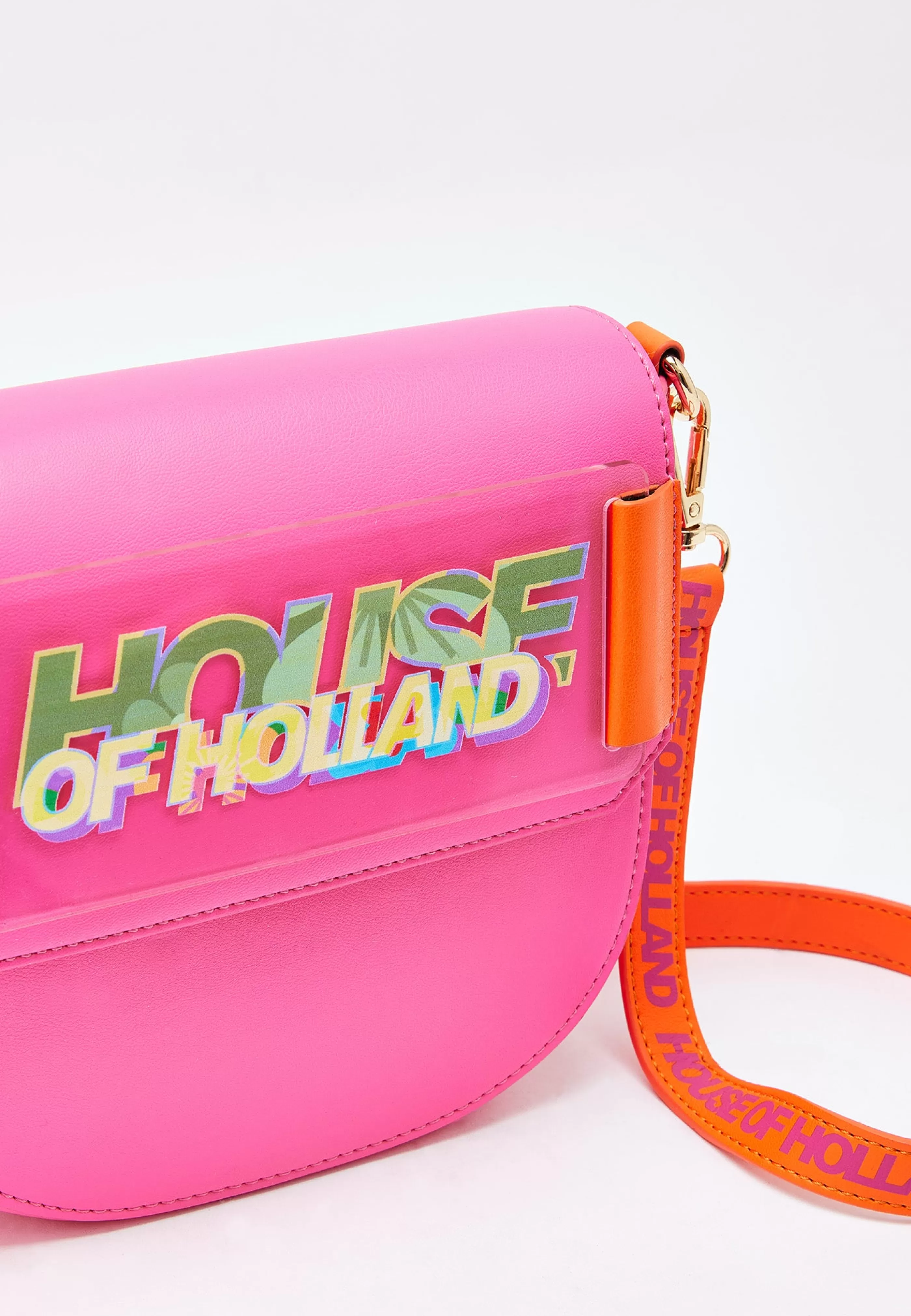 Best Sale And Orange Crossbody Bag With Logo Printed Acryl Bags and Wallets | Bags and Wallets