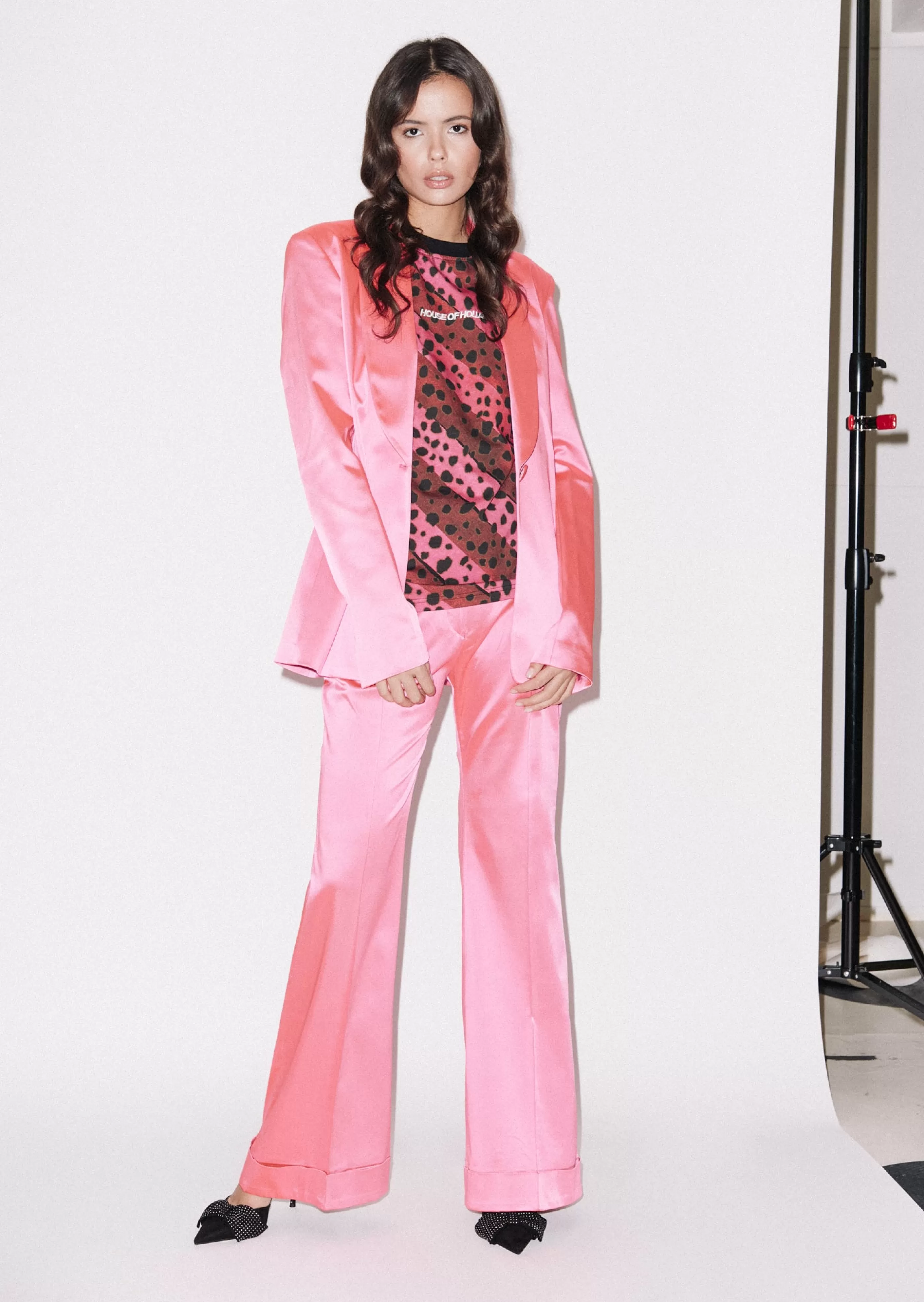 Fashion Satin Tailored Jacket Suits