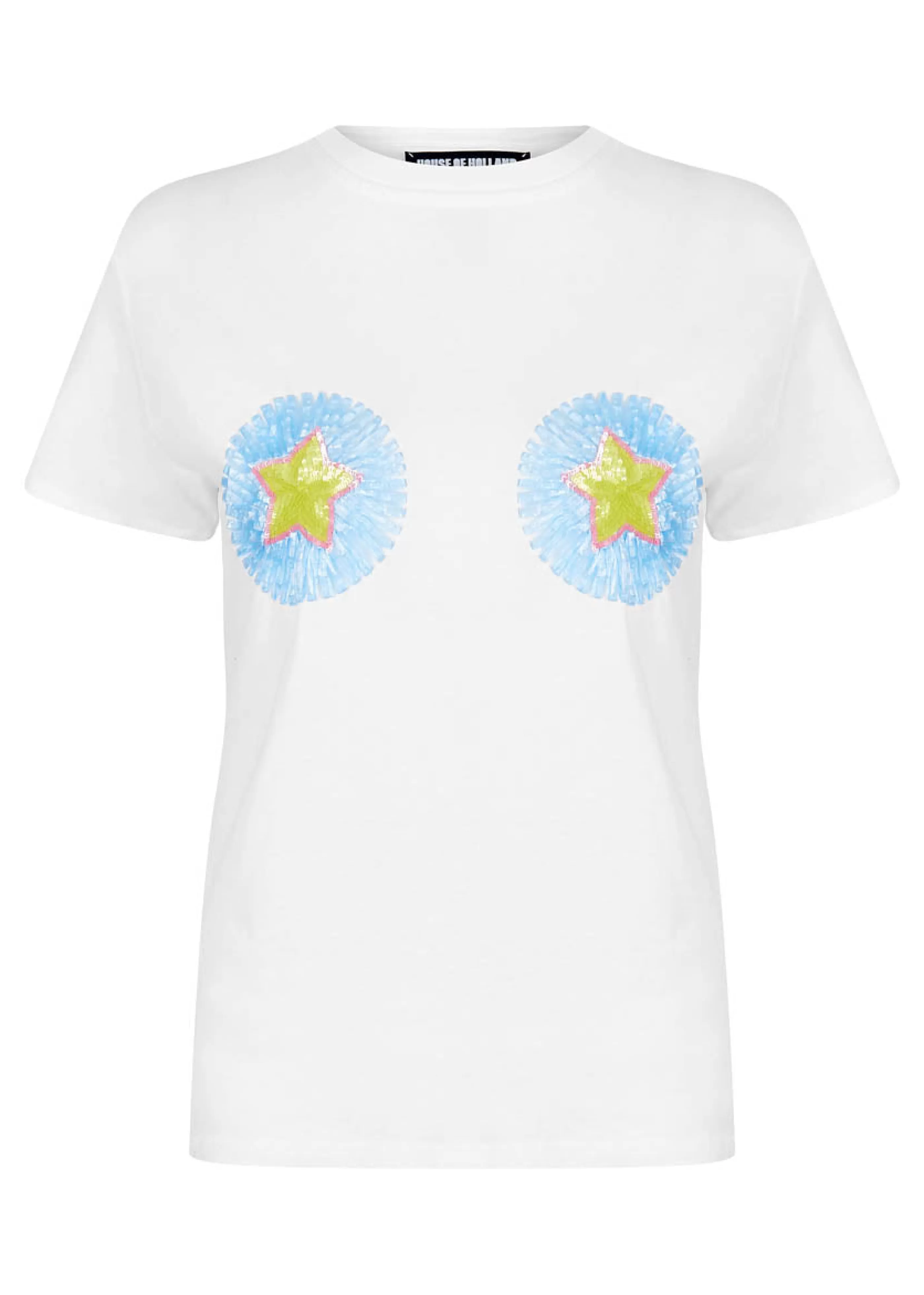 Online Raffia Embellished Star T-Shirt Tops & T-shirts | Tops & T-shirts
