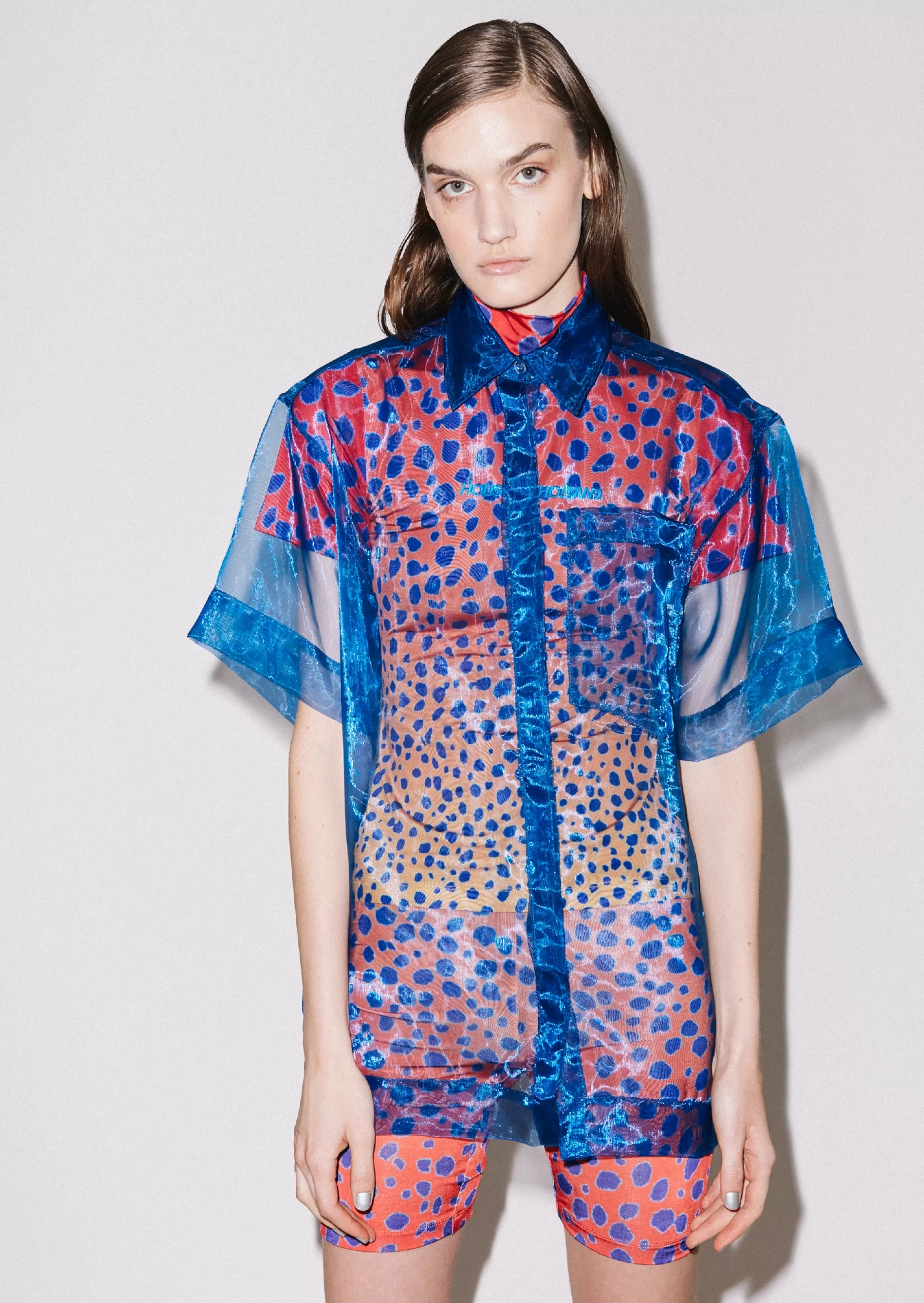 Clearance Sheer Blue Boxy Shirt Tops & T-shirts | Tops & T-shirts