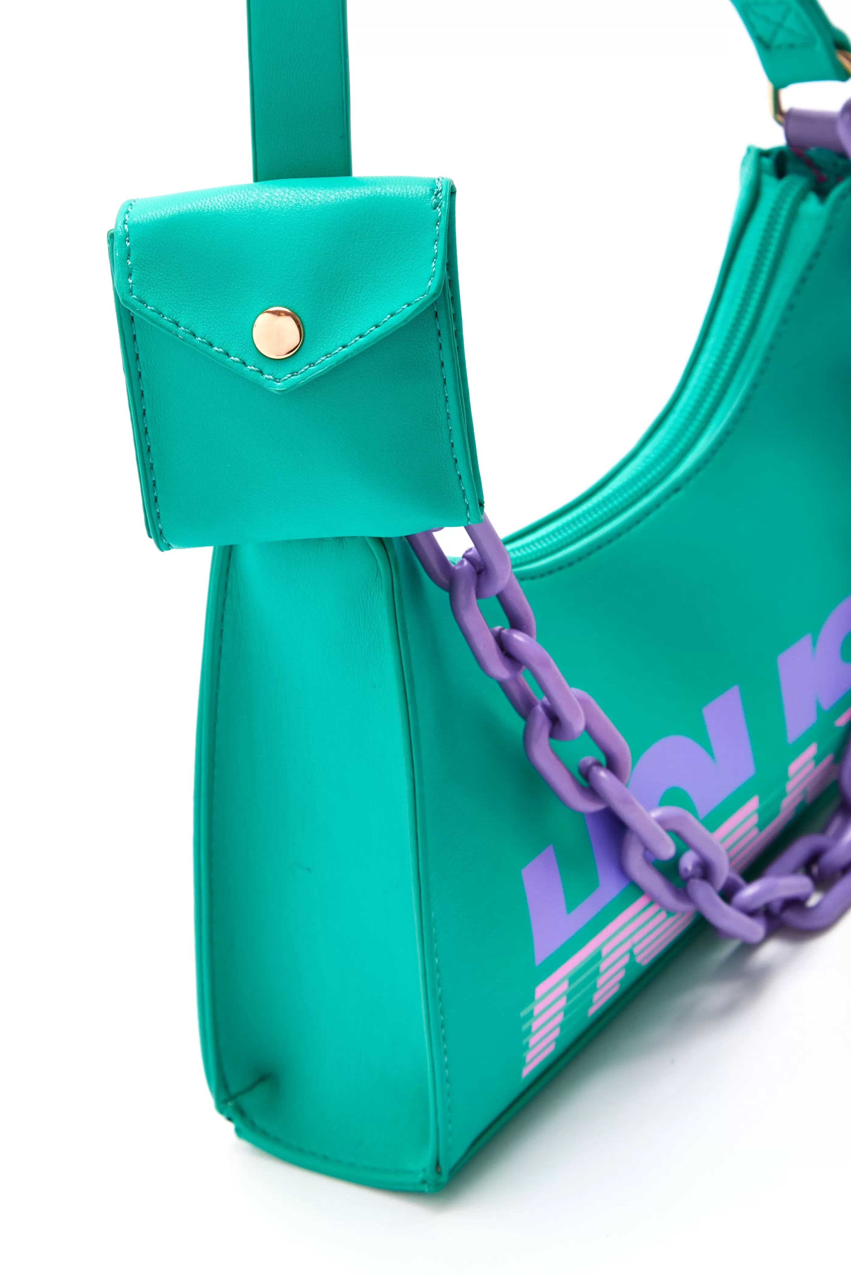 Best Shoulder Bag In Turquoise With ‘House’ Print Bags and Wallets | Bags and Wallets