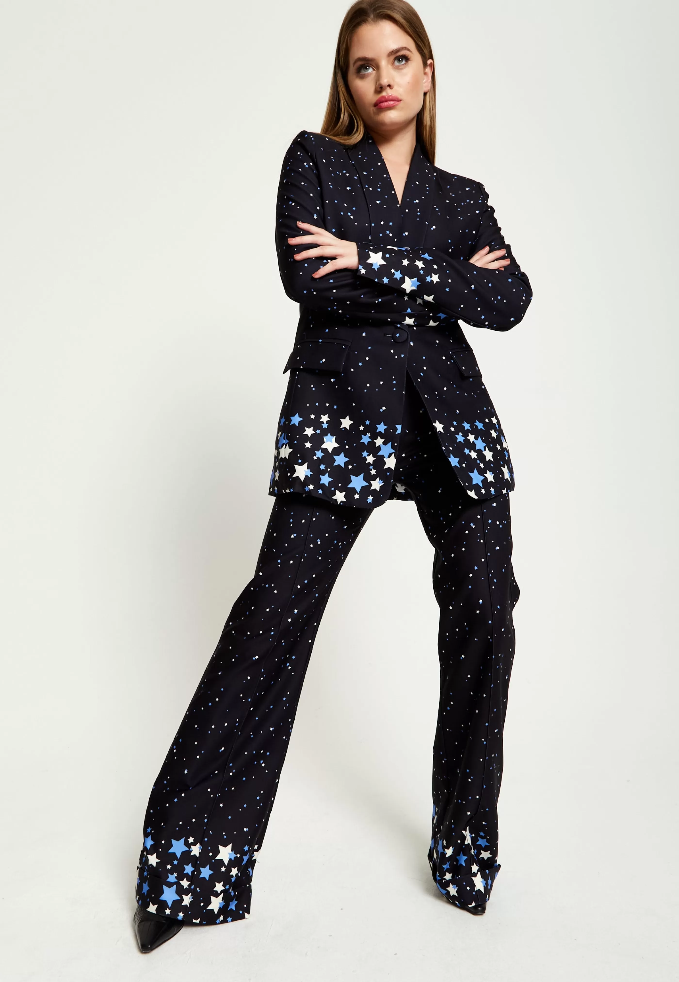 Shop Star Print Trousers In Suits | Skirts & Trousers