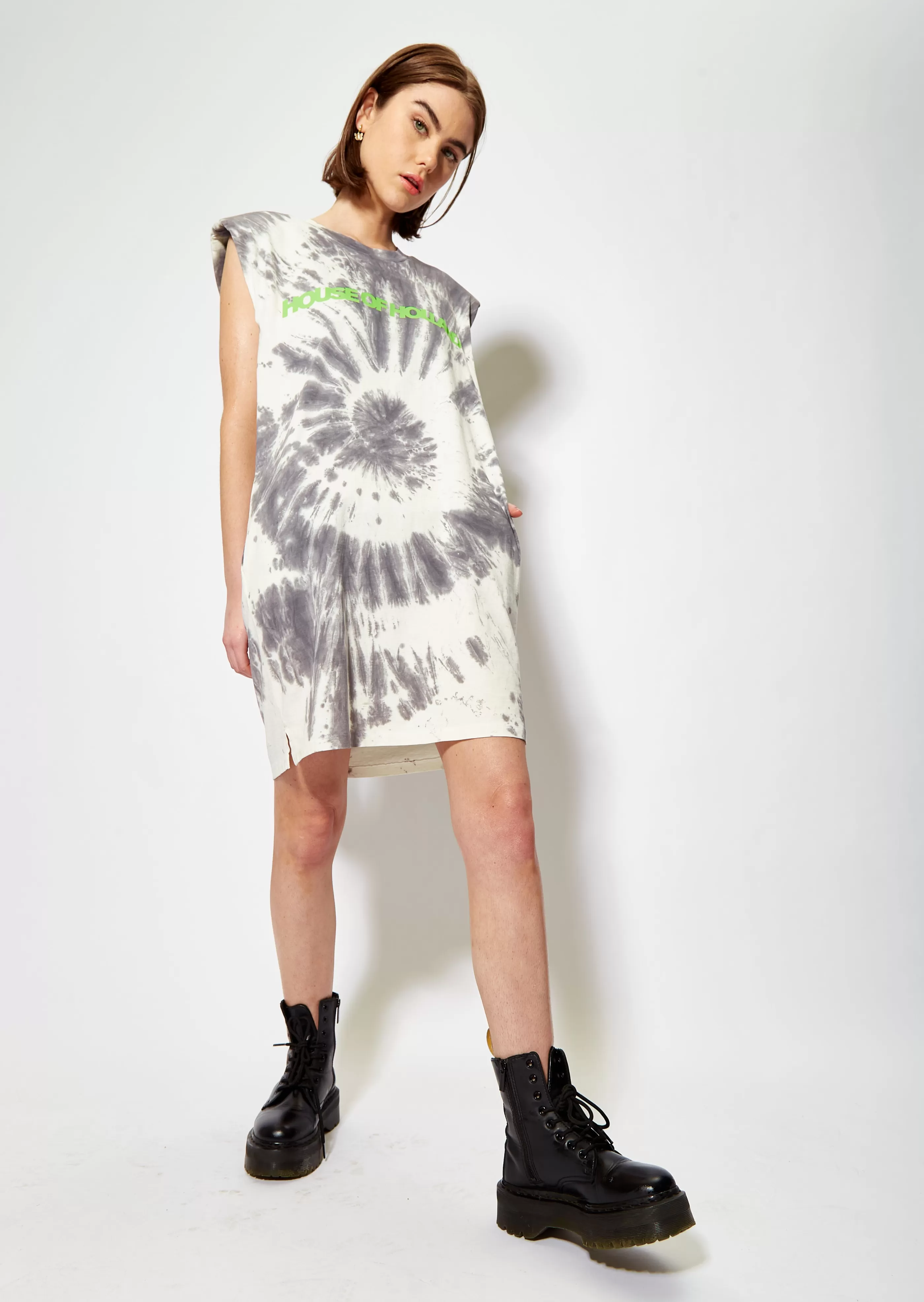 Cheap Tie Dye Sleeveless T-Shirt Dress Dresses | Dresses