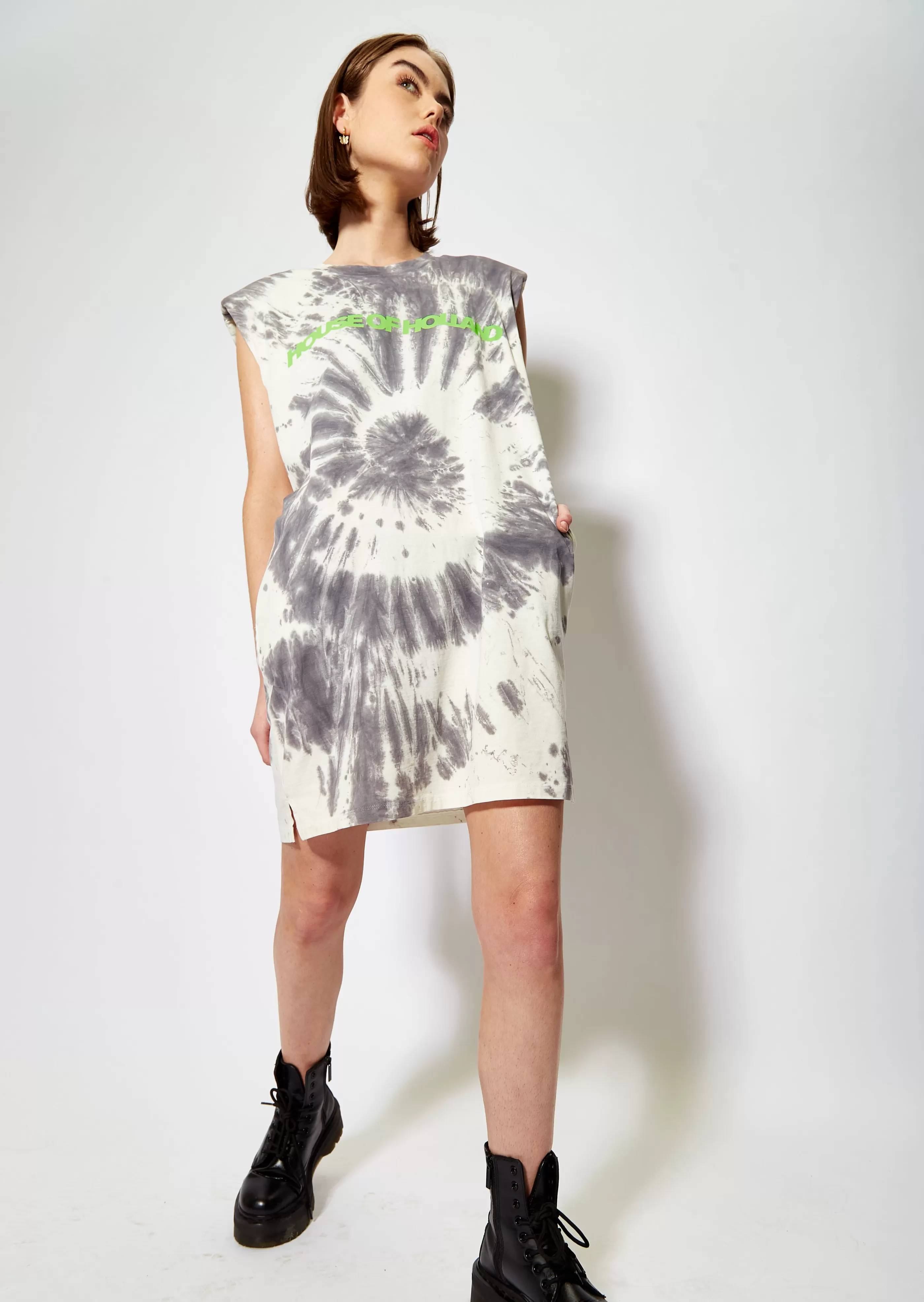 Cheap Tie Dye Sleeveless T-Shirt Dress Dresses | Dresses