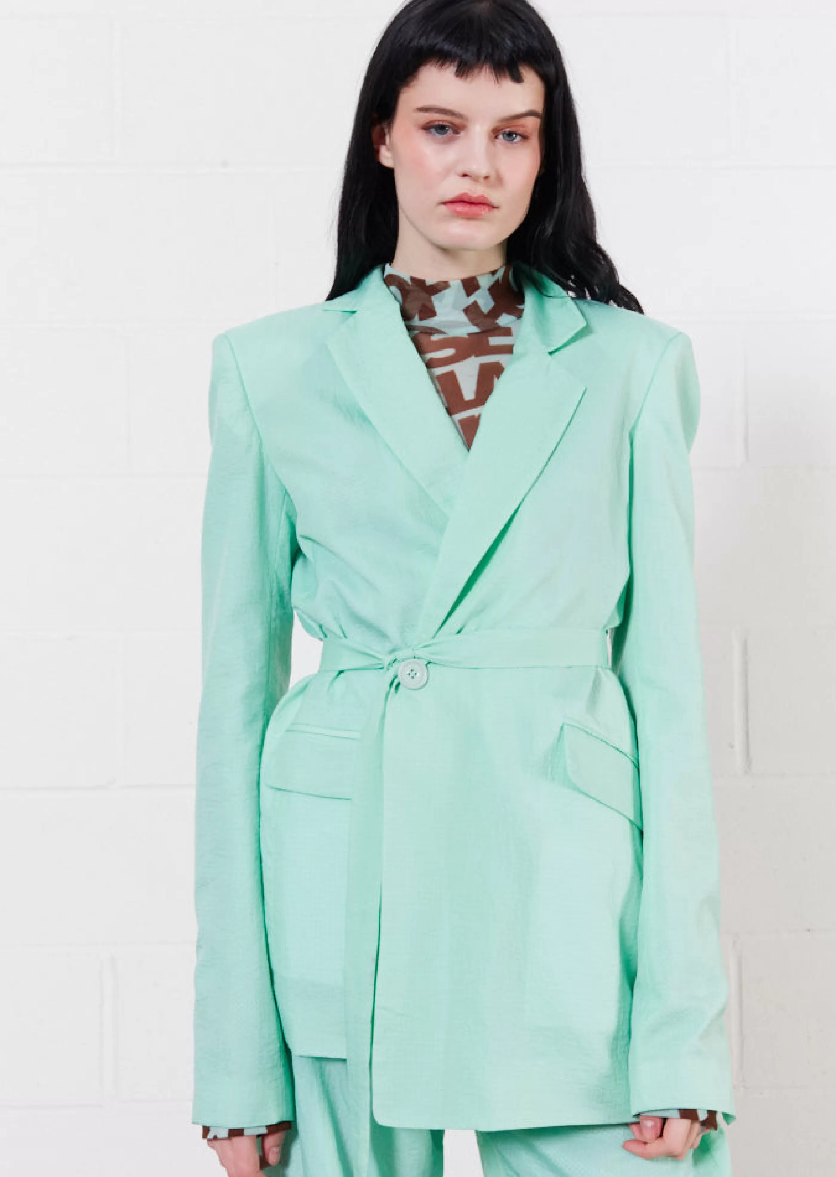Fashion Ripstop Tailored Jacket ( Green) | Suits